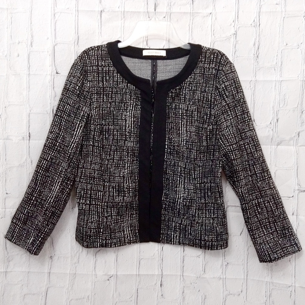Ellen Tracy black and white blazer